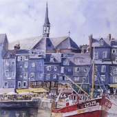 Chalutier Rouge à Honfleur
