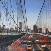 Circulation sur Brooklyn Bridge