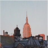 Empire State Building au soleil couchant