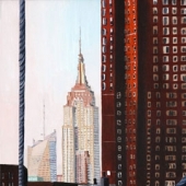Empire State depuis le pont de Brooklyn