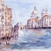 Grand Canal avec Santa Maria della Saluta