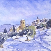 Le Lubéron Sous la Neige