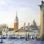 Piazzetta à l'Aurore à Venise