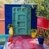 Porte et Fontaine - Jardin Majorelle