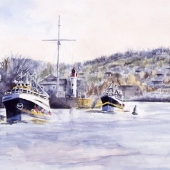 Sortie du Port d'Honfleur